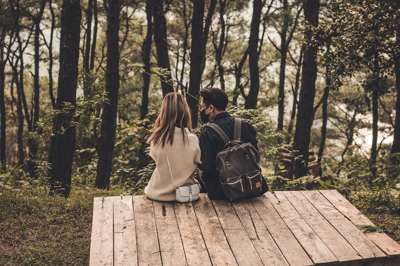 Couple enjoying a romantic evening